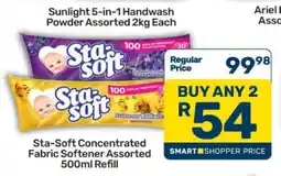 Pick n Pay Sta-Soft Concentrated Fabric Softener Assorted 500ml Refill offer
