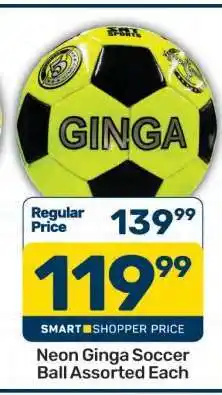 Pick n Pay Neon Ginga Soccer Ball Assorted Each offer