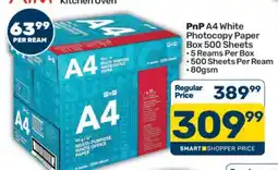 Pick n Pay PnP A4 White Photocopy Paper Box 500 Sheets offer