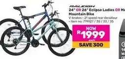 Game Raleigh 24 OR 26 Eclipse Ladies OR Men's Mountain Bike offer