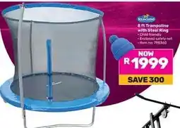 Game 8 ft Trampoline with Steel Ring offer