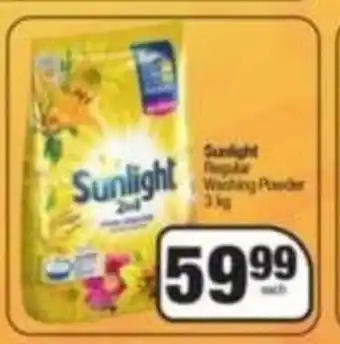 Spar Sunlight Regular Washing Powder 3 kg offer