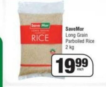Spar SaveMor Long Grain Parboiled Rice 2kg offer