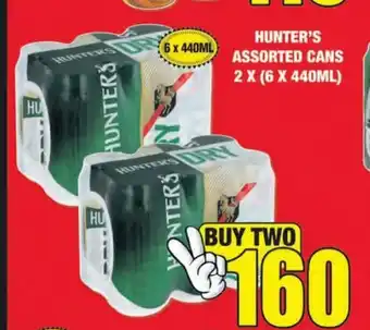 Boxer Liquors Hunter's Assorted Cans 2 x (6x440ml) offer