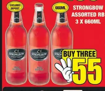 Strongbow Assorted RB 3 x 660ml