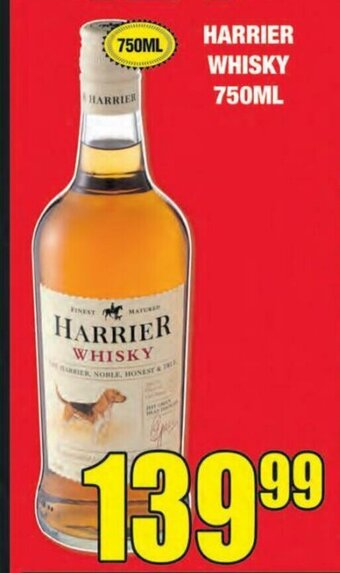 Boxer Liquors Harrier Whisky 750 ml offer