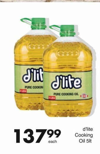 Save d'Lite Cooking Oil 5lt offer