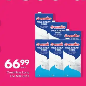 Save Creamline Long Life Milk 6x1 lt offer