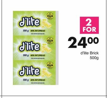Save d'Lite Brick 500g offer