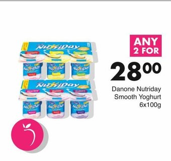 Danone Nutriday Smooth Yoghurt 6x100g