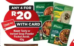 OK Foods Knorr Tasty or Instant Soup Powder Packet offer
