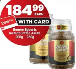 OK Foods Douwe Egberts Instant Coffee offer