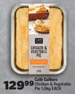 OK Foods Café Culture Chicken & Vegetable Pie offer