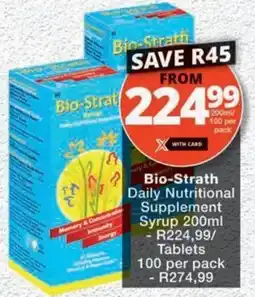 MediRite Bio-Strath Daily Nutritional Supplement Syrup offer