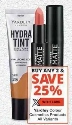 MediRite Yardley Colour Cosmetics Products All Variants offer