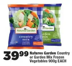 OK Foods Natures Garden Country or Garden Mix Frozen Vegetables offer