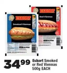 OK Foods Eskort Smoked or Red Viennas offer