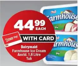 OK Foods Dairymaid Farmhouse Ice Cream Tub offer
