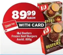 OK Foods I&J Beefers Frozen Beef Burgers offer