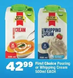 OK Foods First Choice Pouring or Whipping Cream offer