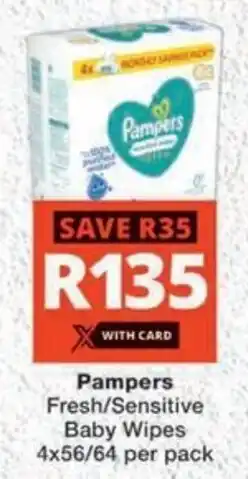 MediRite Pampers Fresh/ Sensitive Baby Wipes offer