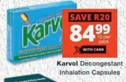 MediRite Karvol Decongestant Inhalation Capsules offer