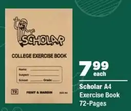 OK Foods Scholar A4 Exercise Book 72-Pages offer
