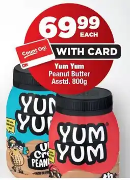 OK Foods Yum Yum Peanut Butter offer