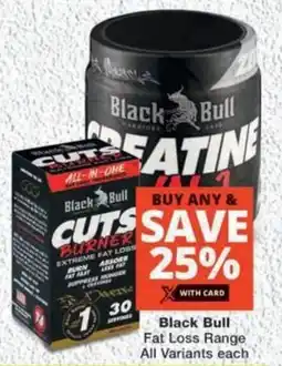 MediRite Black Bull Fat Loss Range All Variants offer