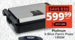 MediRite Platinum 4-Slice Panini Press offer