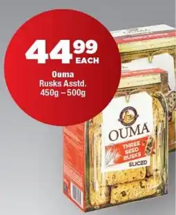 OK Foods Ouma Rusks offer