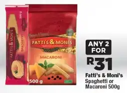 OK Foods Fatti's & Moni's Spaghetti or Macaroni offer