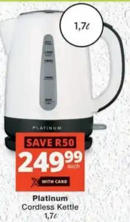 MediRite Platinum Cordless Kettle offer