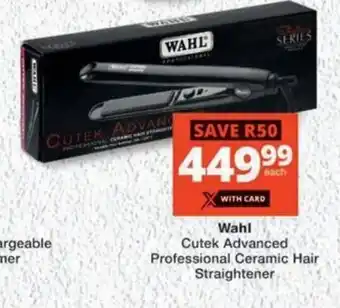 MediRite Wahl Cutek Advanced Professional Ceramic Hair Straightener offer
