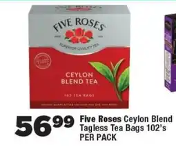 OK Foods Five Roses Ceylon Blend Tagless Tea Bags offer