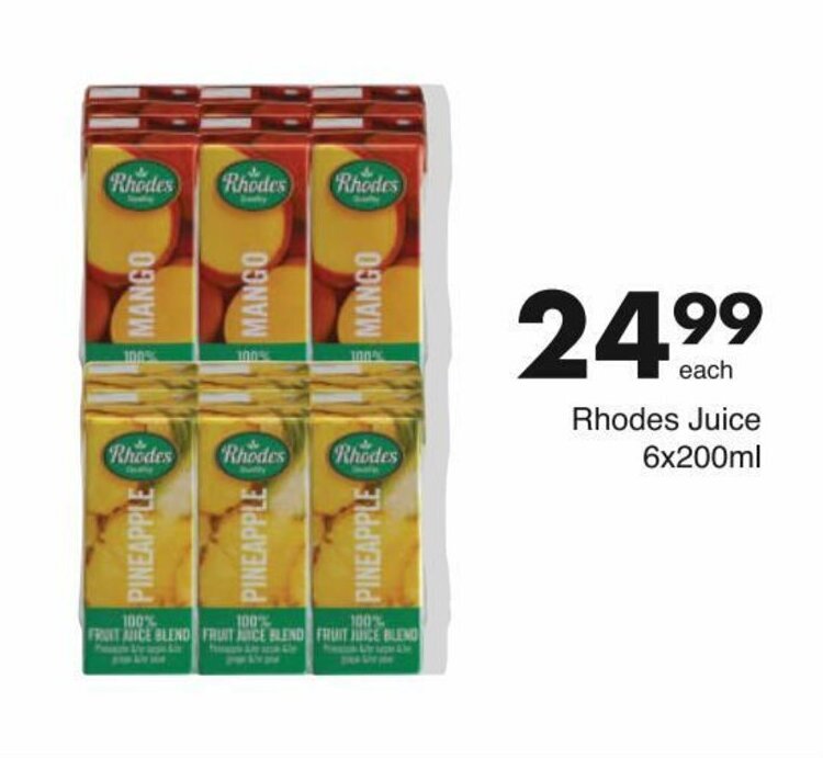 Rhodes Juice 6x200 ml offer at Save