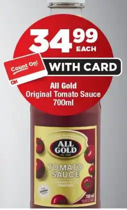 OK Foods All Gold Original Tomato Sauce offer