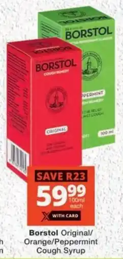 MediRite Borstol Original/ Orange/ Peppermint Cough Syrup offer