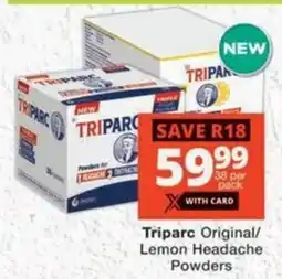 MediRite Triparc Original/ Lemon Headache Powders offer