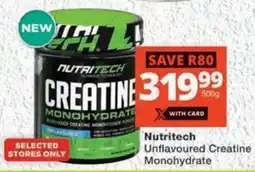 MediRite Nutritech Unflavoured Creatine Monohydrate offer