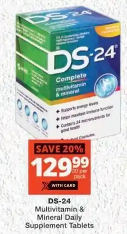MediRite DS-24 Multivitamin & Mineral Daily Supplement Tablets offer