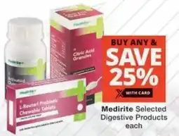 MediRite Medirite Selected Digestive Products offer