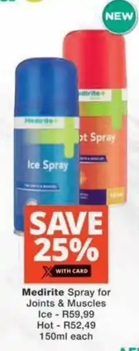MediRite Medirite Spray for Joints & Muscles Ice offer