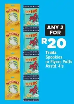 OK Foods Truda Spookies or Flyers Puffs offer