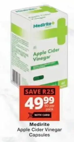 MediRite Medirite Apple Cider Vinegar Capsules offer
