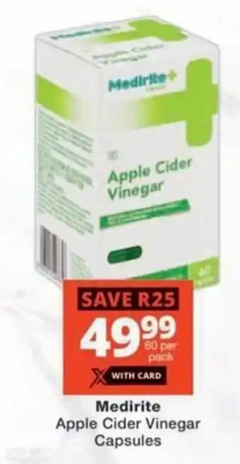 MediRite Medirite Apple Cider Vinegar Capsules offer