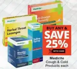 MediRite Medirite Cough & Cold Products offer