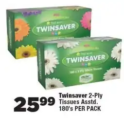 OK Foods Twinsaver 2-Ply Tissues offer