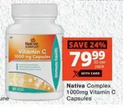 MediRite Nativa Complex 1000mg Vitamin C Capsules offer
