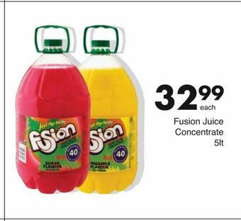 Save Fusion Juice Concentrate 5lt offer